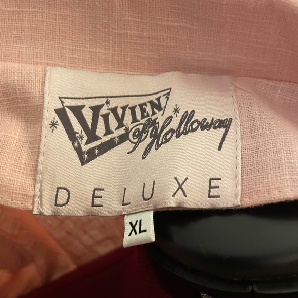 Vivian of Holloway Tea Dress XL Retro Pinup Rockabilly NWOT - Picture 3 of 5